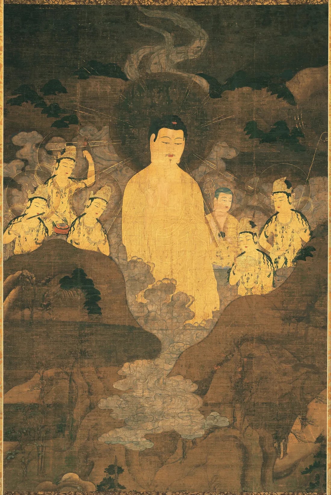 阿弥陀如来（山越阿弥陀図）