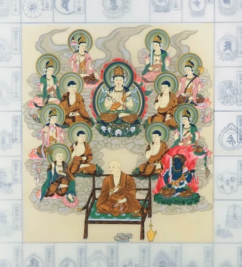 十三仏が描かれた掛軸