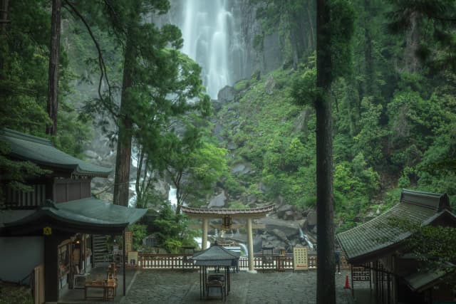The landscape of Nachi Falls