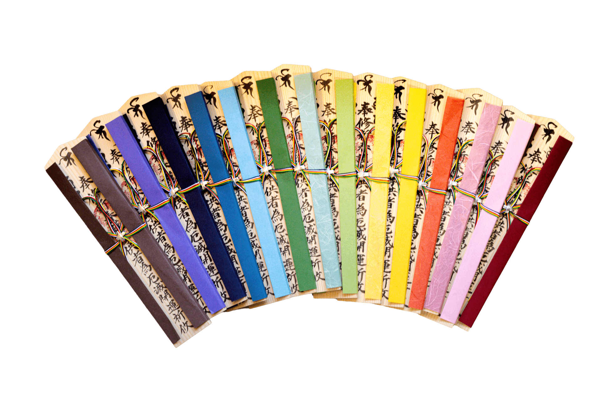 包覆阿波和紙袴的特別木札