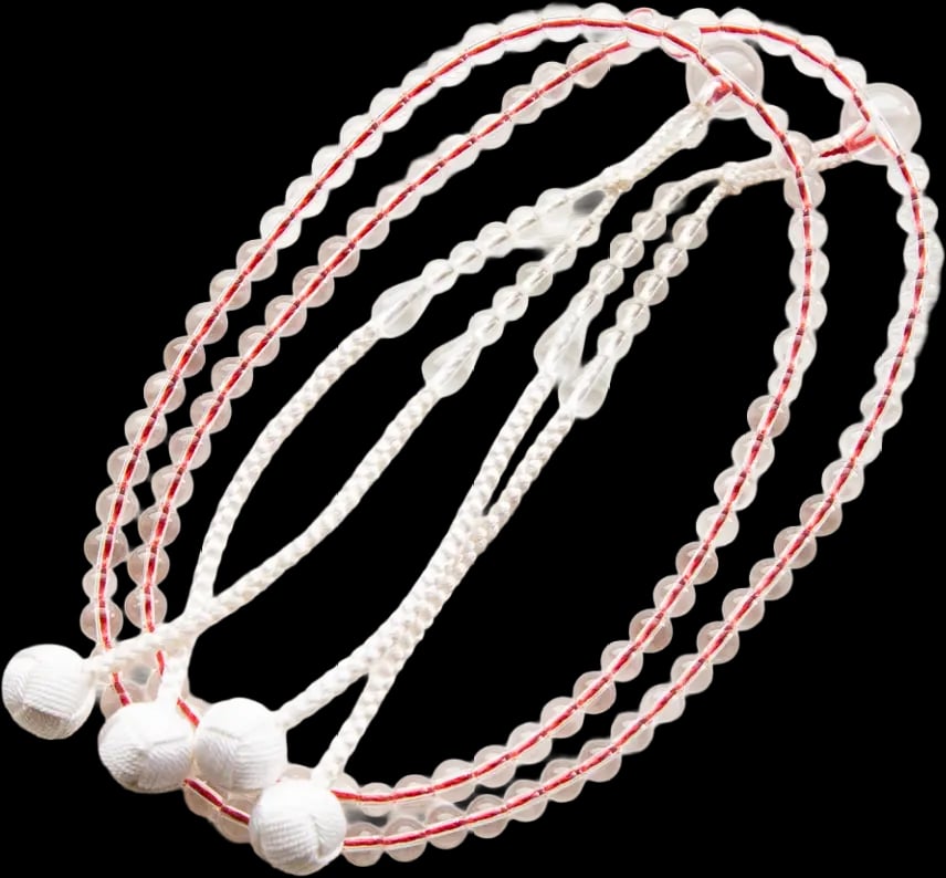 水晶尺三寸(7mm珠、男女兼用)