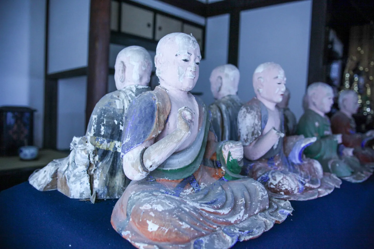 八祖大师像 修复