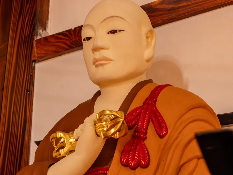 After — The Kobo Daishi statue enshrined in the Daishido